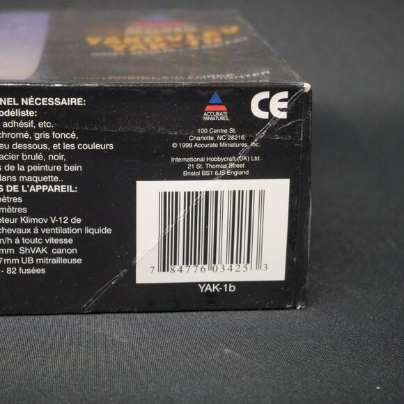 Accurate Miniatures Yakovlev Yak-1b Model Kit 1/48 #3425 NIB - Picture 4 of 7